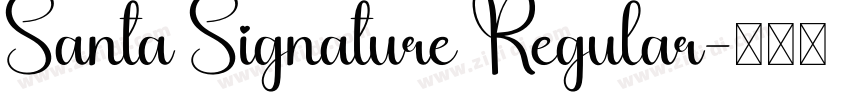 Santa Signature Regular字体转换
